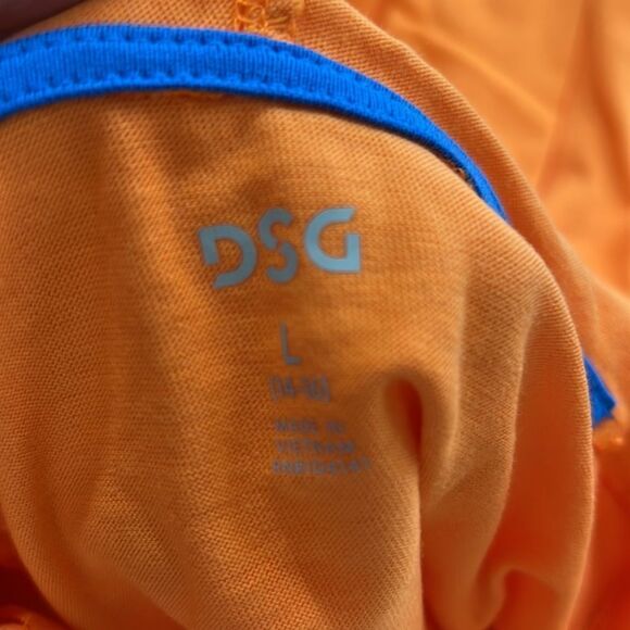 DSG Citrus Splash soccer graphic long sleeve hooded l/S tee NWT size large - Picture 10 of 13